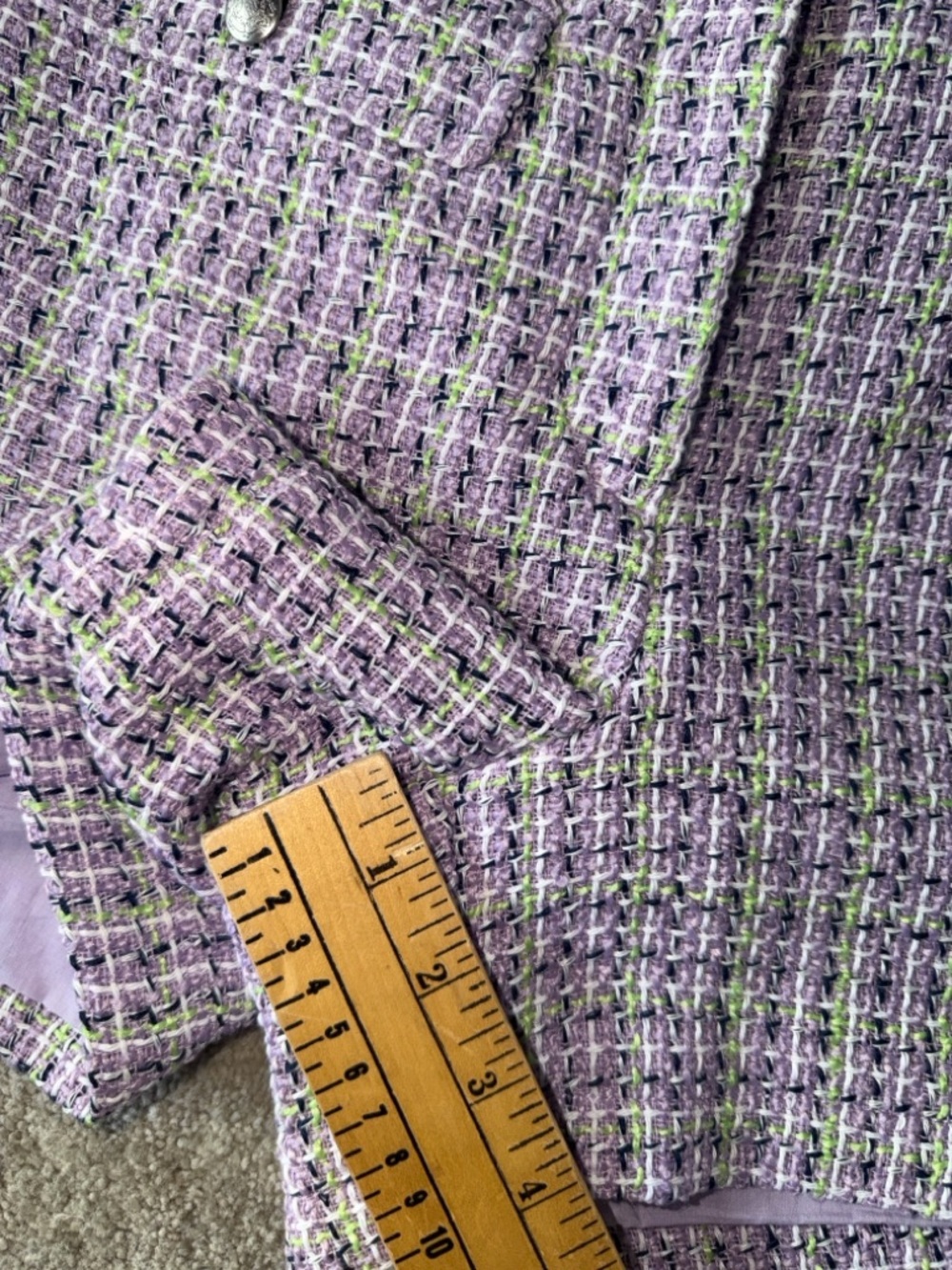 LOFT Purple Tweed Shorts Size 6 NEW NWT High Waisted Size 6 NWT - Picture 10 of 11